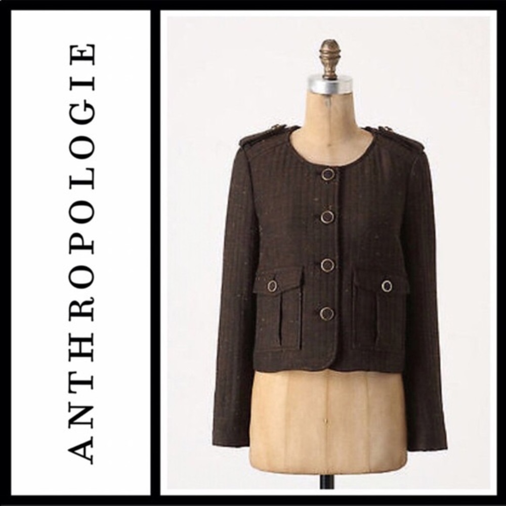 Cartonnier Anthropologie Tweed Brigade Jacket